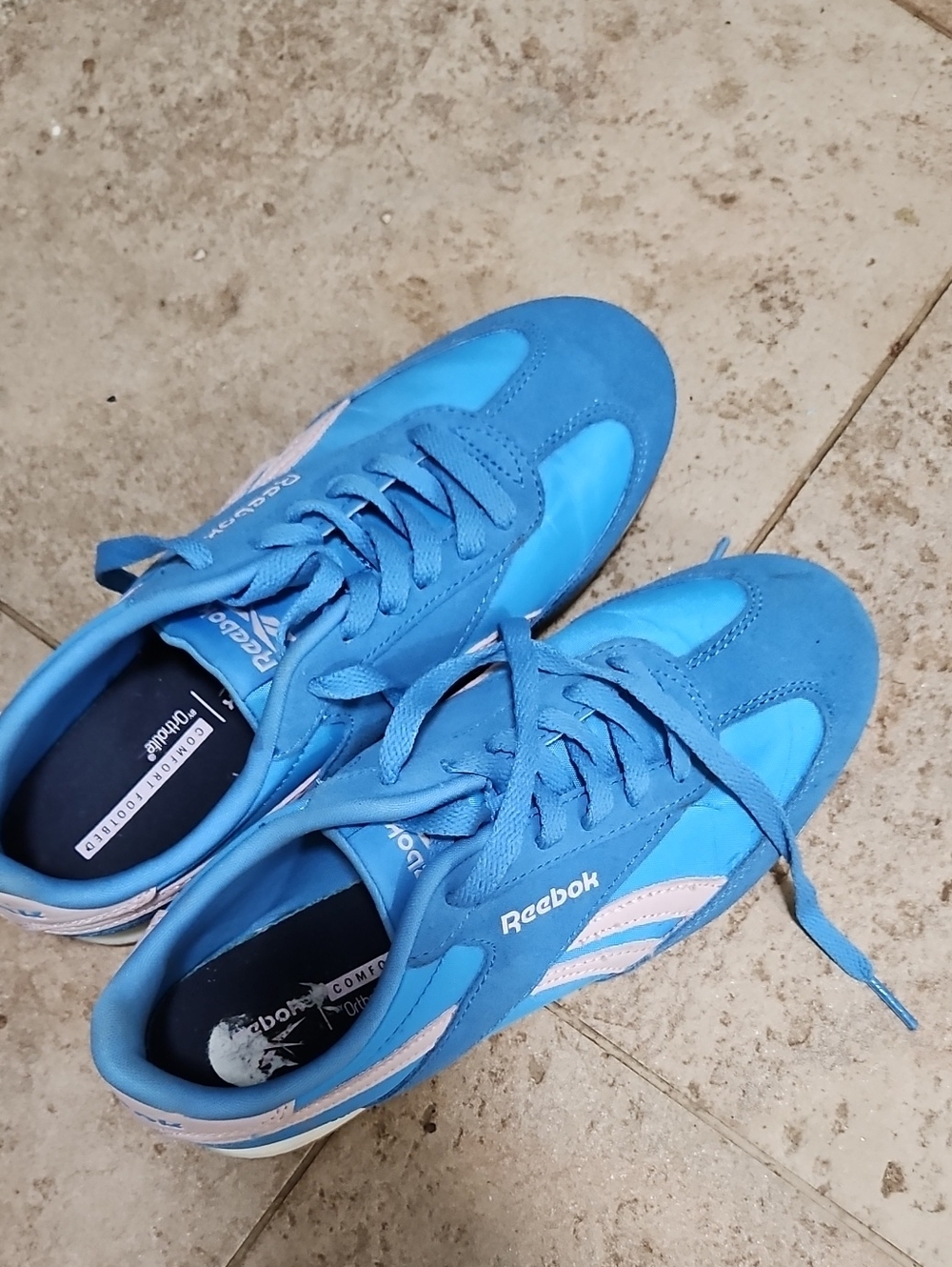 Reebok Bright Blue Athletic Sneakers Court Flex